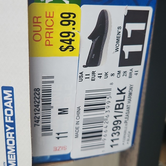 NEW Bob's by Skechers Black Flexpadrille Hi- Pleasant Harmony, Womens size 11 - Picture 13 of 13